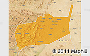 Political Map of Bouza, satellite outside