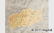Satellite Map of Bouza, semi-desaturated