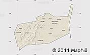 Shaded Relief Map of Bouza, cropped outside