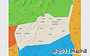 Shaded Relief Map of Bouza, political outside