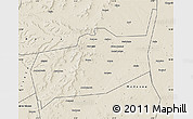 Shaded Relief Map of Bouza
