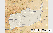 Shaded Relief Map of Bouza, satellite outside
