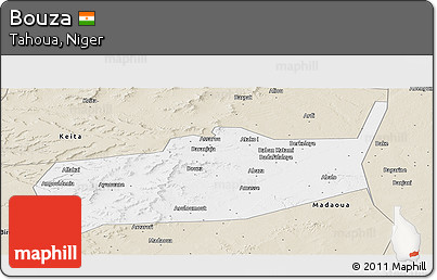 Classic Style Panoramic Map of Bouza