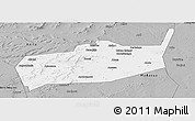 Gray Panoramic Map of Bouza