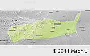 Physical Panoramic Map of Bouza, desaturated