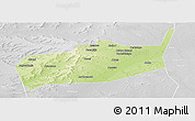 Physical Panoramic Map of Bouza, lighten, desaturated