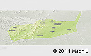 Physical Panoramic Map of Bouza, lighten, semi-desaturated