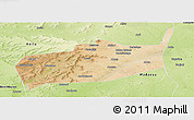 Satellite Panoramic Map of Bouza, physical outside
