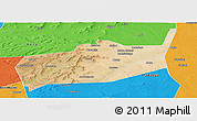 Satellite Panoramic Map of Bouza, political outside