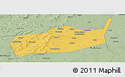 Savanna Style Panoramic Map of Bouza