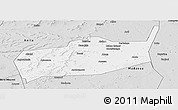 Silver Style Panoramic Map of Bouza