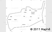 Blank Simple Map of Bouza, cropped outside