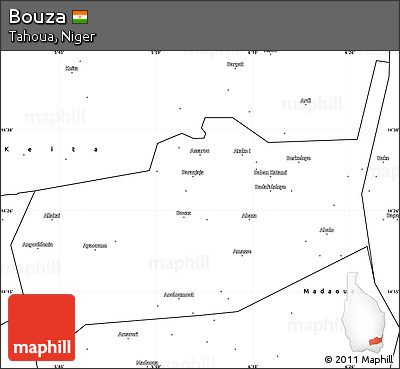 Blank Simple Map of Bouza