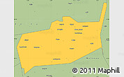 Savanna Style Simple Map of Bouza