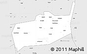 Silver Style Simple Map of Bouza