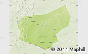 Physical Map of Madaoua, lighten