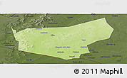 Physical Panoramic Map of Madaoua, darken