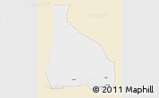 Classic Style 3D Map of Tchin-Tabaraden, single color outside