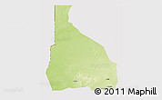 Physical 3D Map of Tchin-Tabaraden, cropped outside
