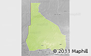 Physical 3D Map of Tchin-Tabaraden, desaturated