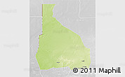 Physical 3D Map of Tchin-Tabaraden, lighten, desaturated