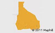 Political 3D Map of Tchin-Tabaraden, cropped outside