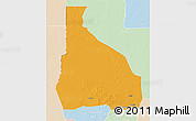 Political 3D Map of Tchin-Tabaraden, lighten