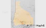 Satellite 3D Map of Tchin-Tabaraden, desaturated