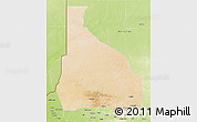 Satellite 3D Map of Tchin-Tabaraden, physical outside