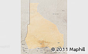 Satellite 3D Map of Tchin-Tabaraden, semi-desaturated