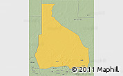 Savanna Style 3D Map of Tchin-Tabaraden