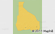 Savanna Style 3D Map of Tchin-Tabaraden, single color outside