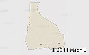Shaded Relief 3D Map of Tchin-Tabaraden, cropped outside