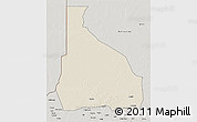 Shaded Relief 3D Map of Tchin-Tabaraden, semi-desaturated