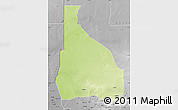 Physical Map of Tchin-Tabaraden, desaturated