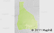 Physical Map of Tchin-Tabaraden, lighten, desaturated