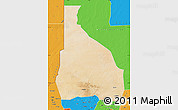 Satellite Map of Tchin-Tabaraden, political outside
