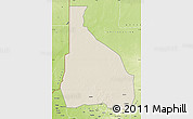 Shaded Relief Map of Tchin-Tabaraden, physical outside