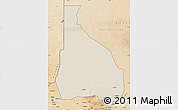 Shaded Relief Map of Tchin-Tabaraden, satellite outside