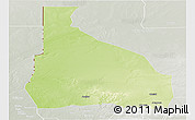 Physical Panoramic Map of Tchin-Tabaraden, lighten, semi-desaturated