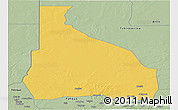 Savanna Style Panoramic Map of Tchin-Tabaraden