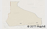 Shaded Relief Panoramic Map of Tchin-Tabaraden, lighten