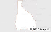 Classic Style Simple Map of Tchin-Tabaraden, cropped outside