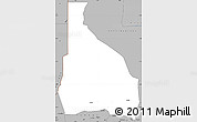 Gray Simple Map of Tchin-Tabaraden