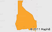 Political Simple Map of Tchin-Tabaraden, cropped outside