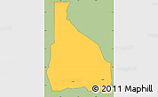 Savanna Style Simple Map of Tchin-Tabaraden, cropped outside
