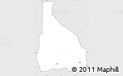 Silver Style Simple Map of Tchin-Tabaraden, cropped outside