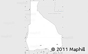 Silver Style Simple Map of Tchin-Tabaraden