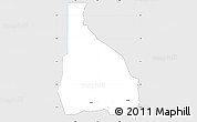 Silver Style Simple Map of Tchin-Tabaraden, single color outside