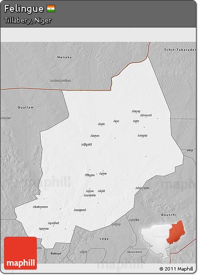Gray 3D Map of Felingue